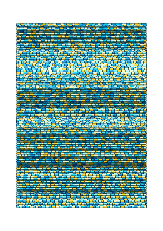 Toby Skinner Generative Art Seasonal Fingerprints : Summer